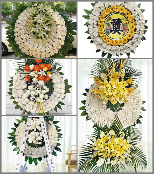 福建三明大田县桃源镇东坂村花圈速递